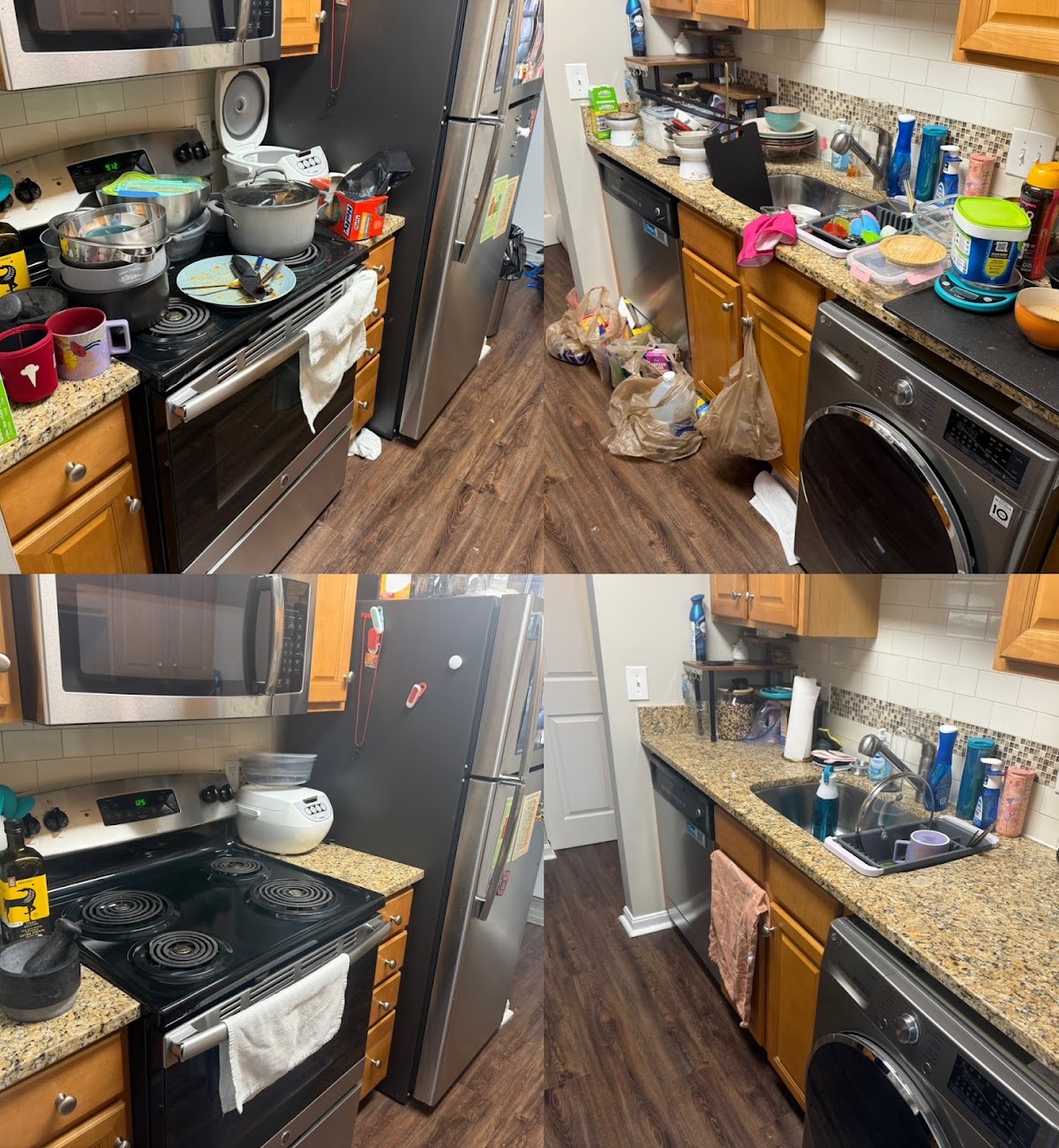 Kitchen before and after — Simply Spotless Charlotte